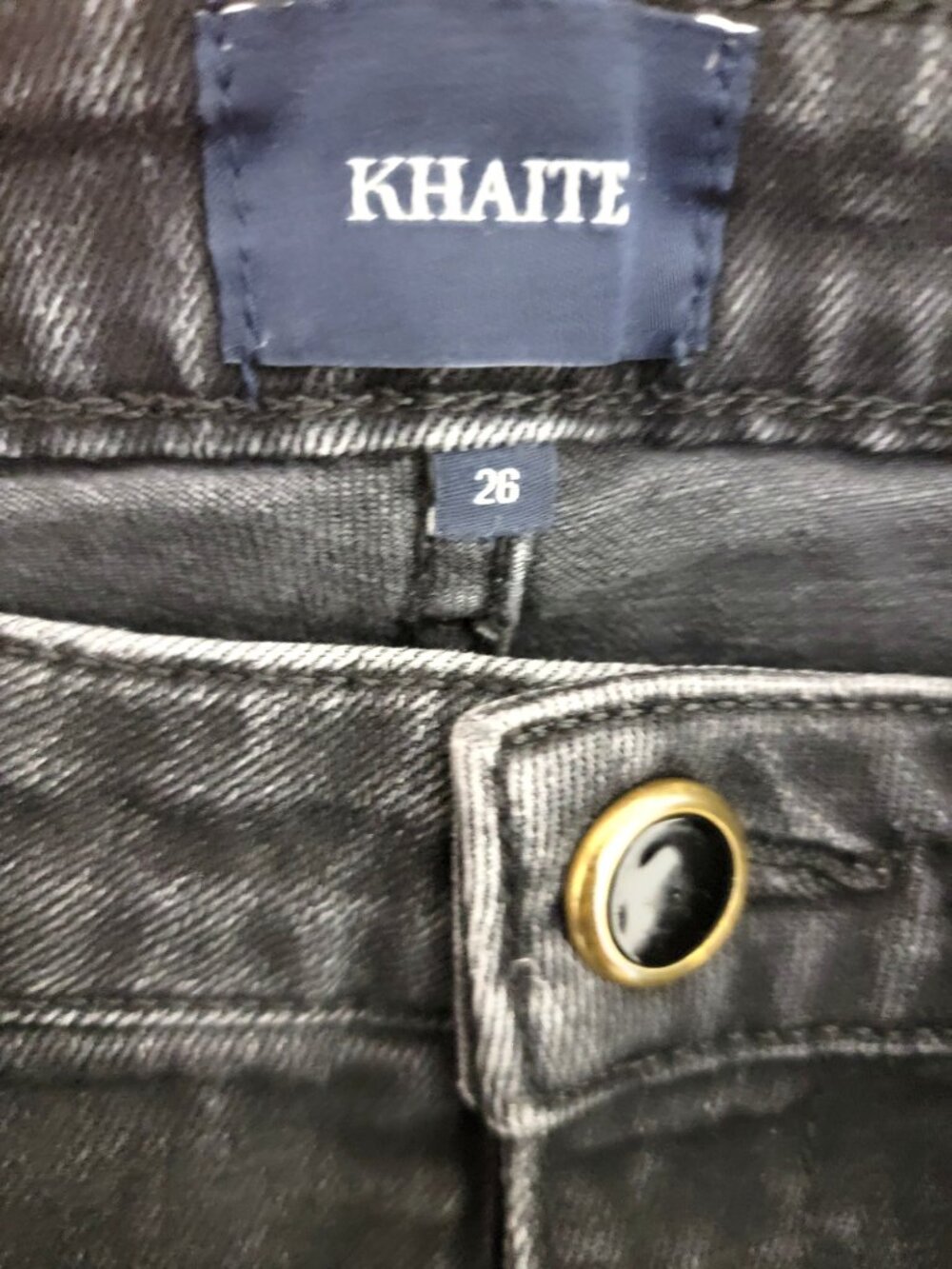 Khaite Vivian Jeans in Washed Black 26 - Picture 8 of 9